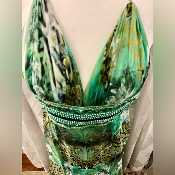 Stunning Tiffany Gown with Beaded Waist - Picture 3 of 12